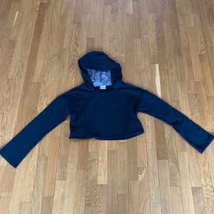 Cropped bell sleeve hoodie